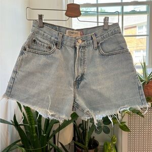 Levi's Light Blue Jean Shorts